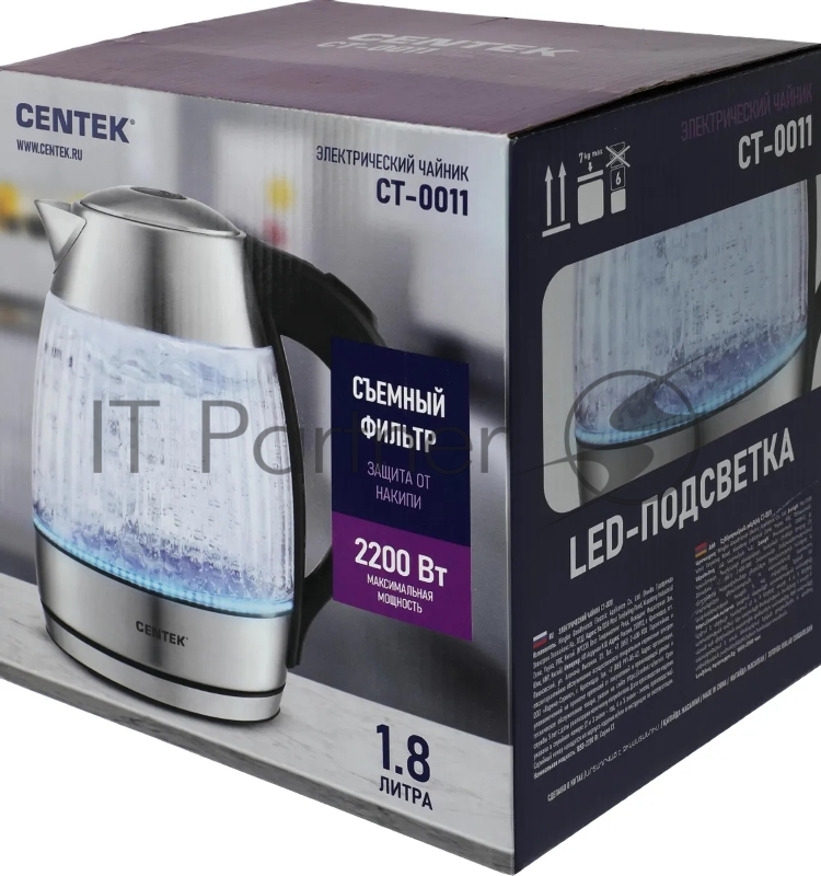 Чайник Centek CT-0011 стекло