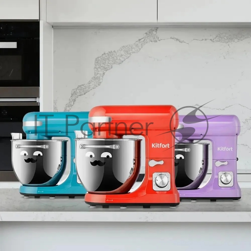 Миксер планетарный Kitfort КТ-3416-1 1400Вт красный