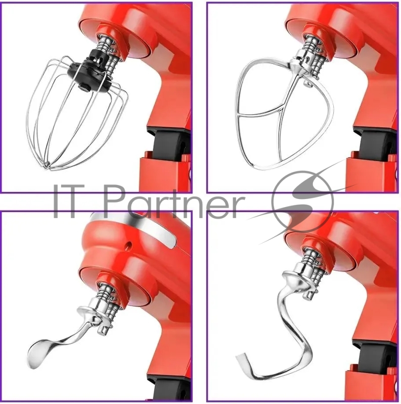 Миксер планетарный Kitfort КТ-3416-1 1400Вт красный