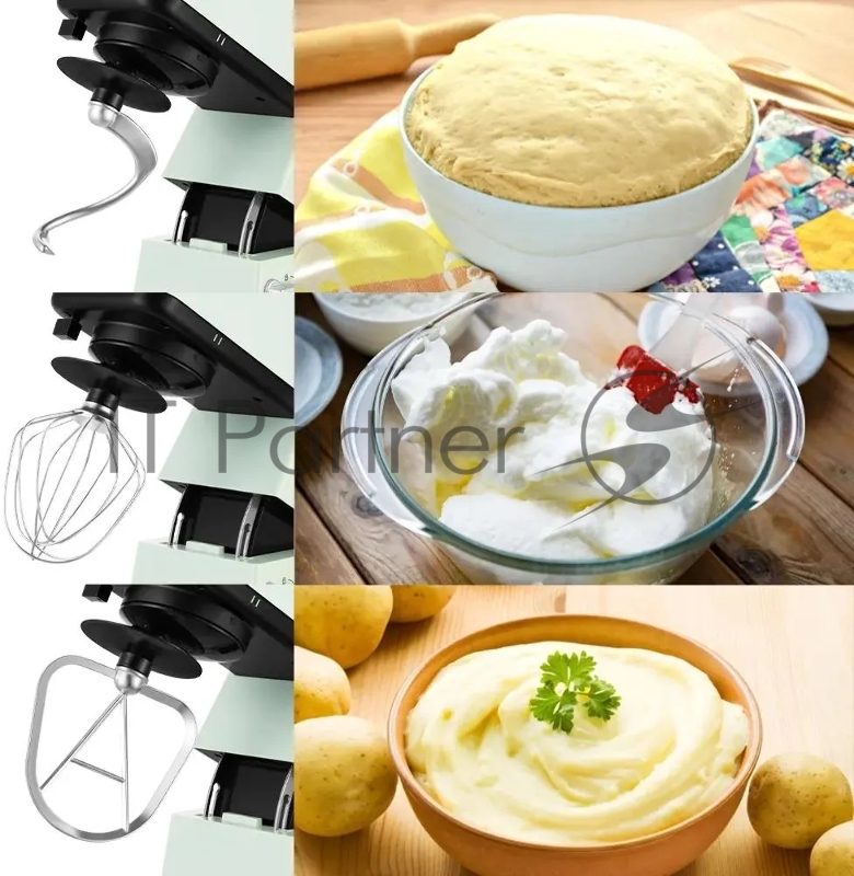 Миксер планетарный Kitfort КТ-3419-2 1200Вт мятный