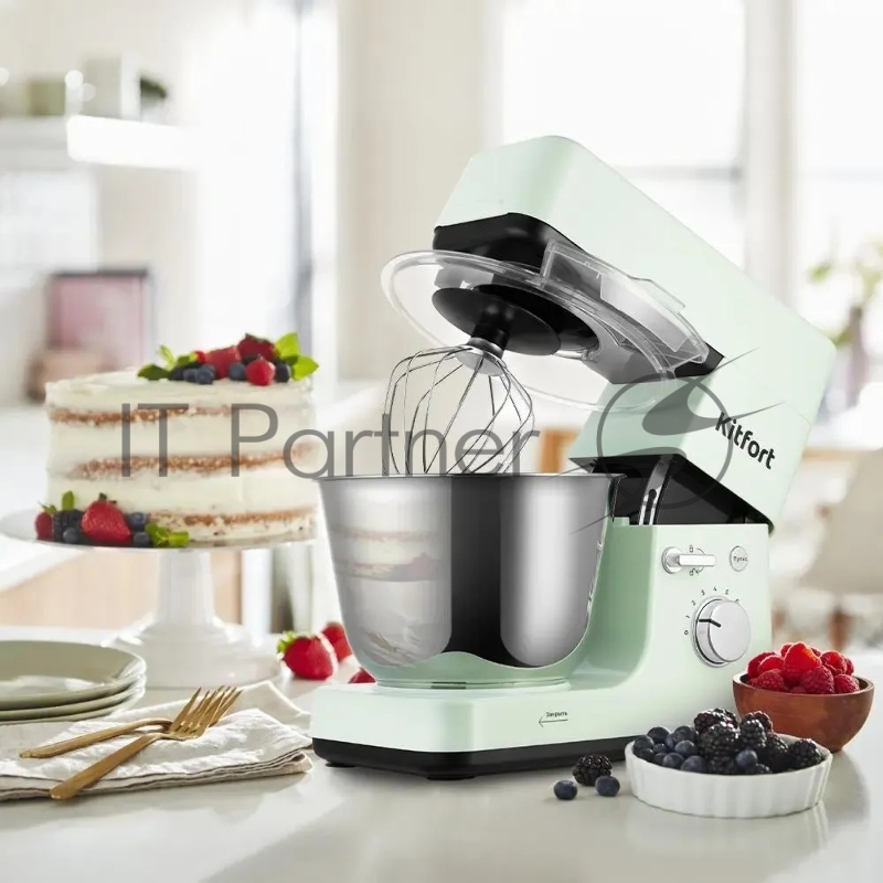 Миксер планетарный Kitfort КТ-3419-2 1200Вт мятный