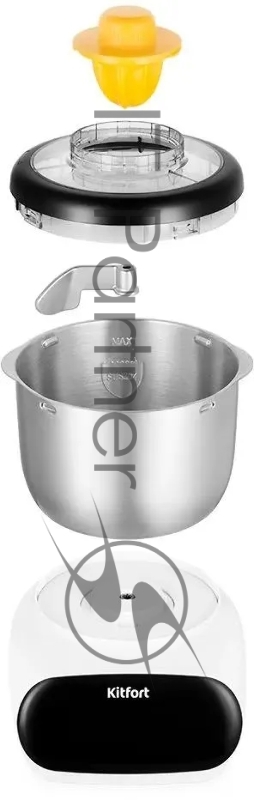 Миксер планетарный Kitfort КТ-3427 120Вт белый/черный