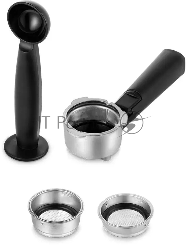 Кофеварка рожковая Kitfort КТ-7225 850Вт нержавеющая сталь/черный