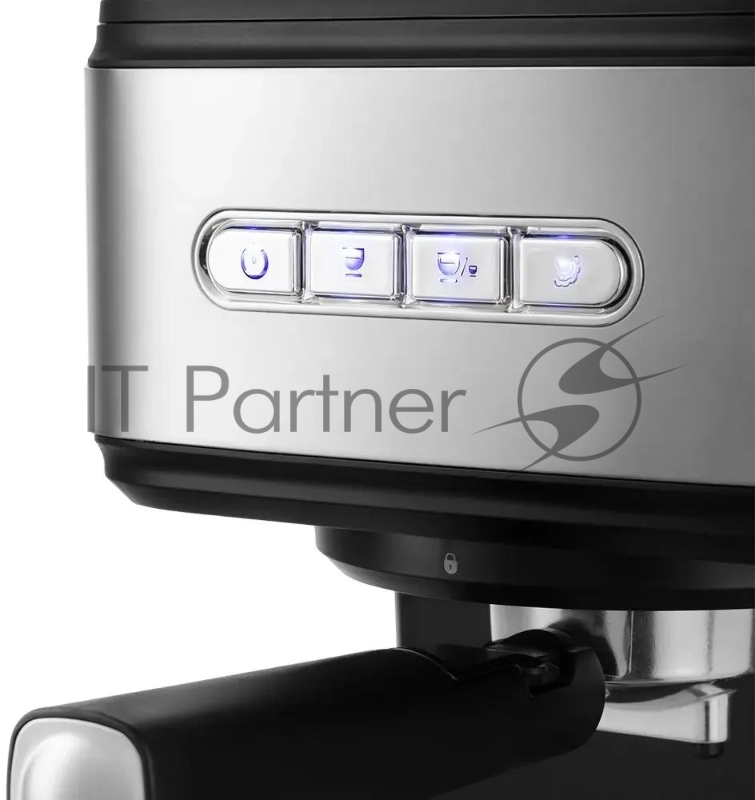 Кофеварка рожковая Kitfort КТ-7225 850Вт нержавеющая сталь/черный