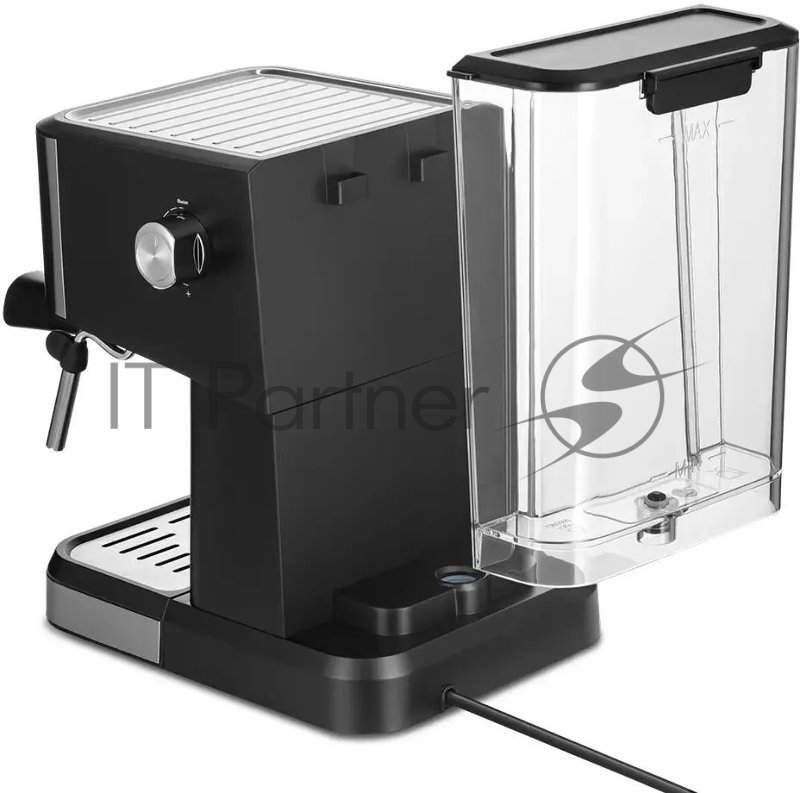 Кофеварка рожковая Kitfort КТ-7293 1050Вт черный/серебристый