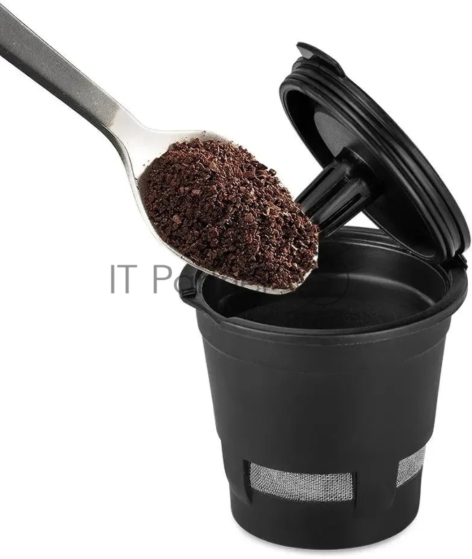 Кофеварка Kitfort КТ-7121-1 800Вт черный/малиновый