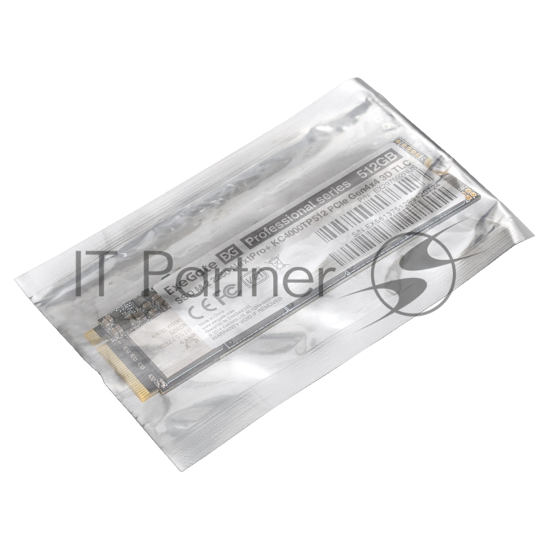 Накопитель SSD M.2 2280 512GB ExeGate NextPro+ KC4000TP512 (PCIe Gen4x4, NVMe, 22x80mm, 3D TLC)