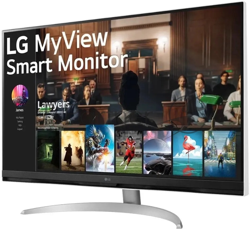 Монитор LG 31.5 32SQ700S-W белый VA LED 5ms 16:9 HDMI M/M матовая HAS 250cd 178гр/178гр 3840x2160 60Hz UHD USB 6.5кг
