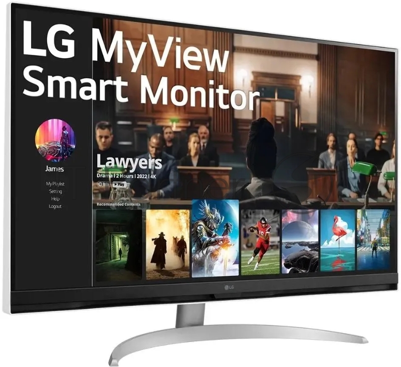 Монитор LG 31.5 32SQ700S-W белый VA LED 5ms 16:9 HDMI M/M матовая HAS 250cd 178гр/178гр 3840x2160 60Hz UHD USB 6.5кг