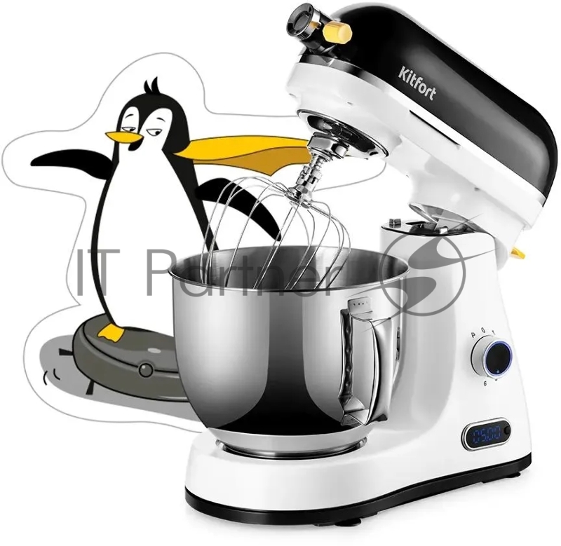Миксер планетарный Kitfort КТ-3437 1600Вт белый/черный