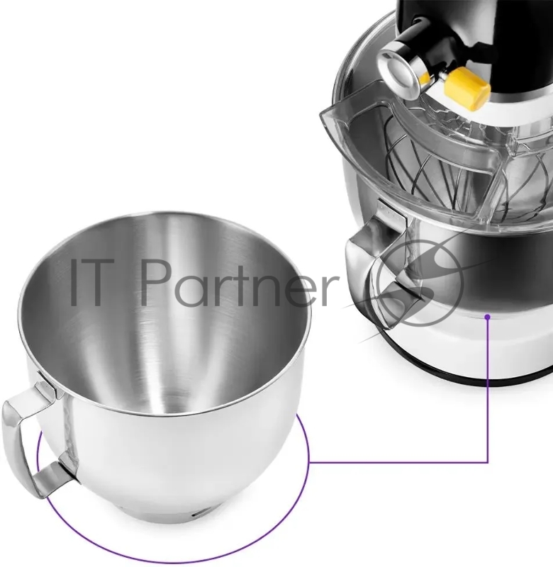 Миксер планетарный Kitfort КТ-3437 1600Вт белый/черный