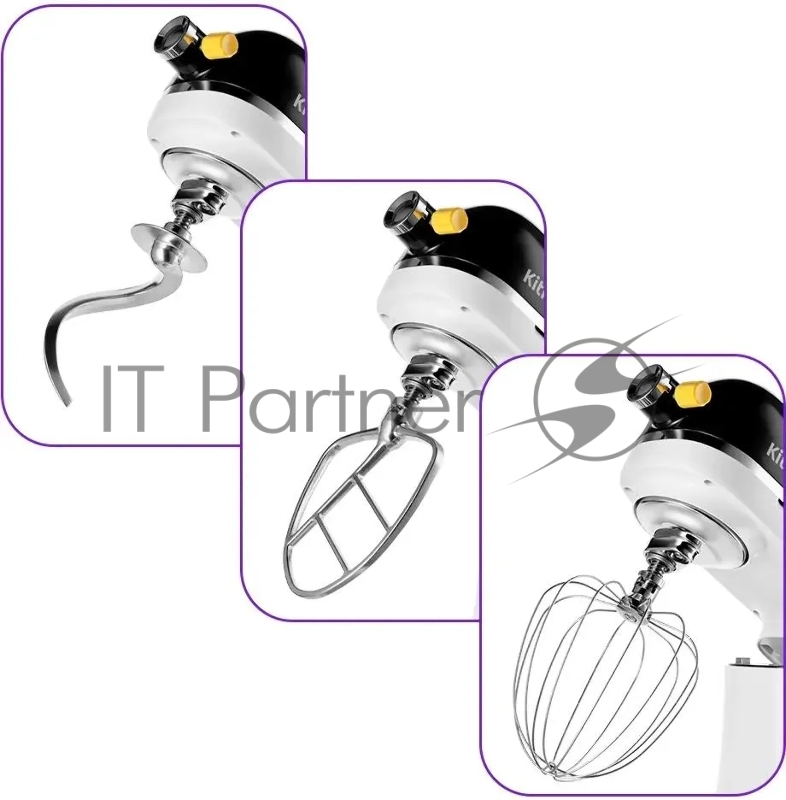 Миксер планетарный Kitfort КТ-3437 1600Вт белый/черный