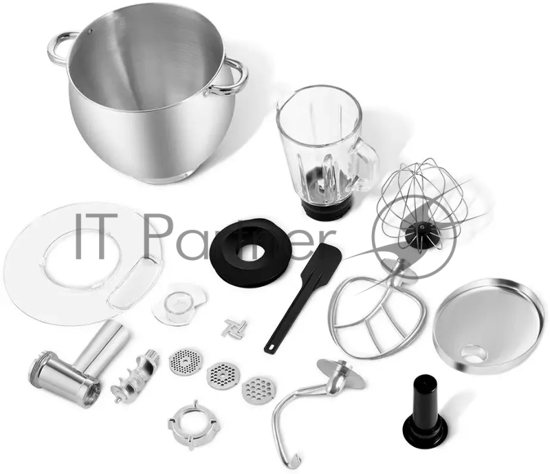 Миксер планетарный Kitfort КТ-3480 2000Вт серебристый/черный