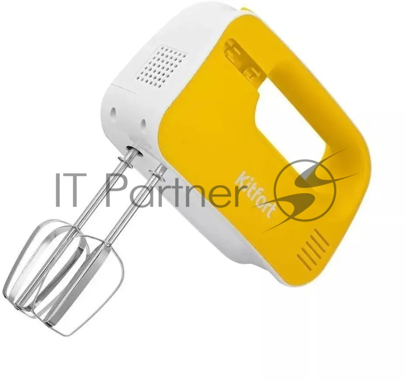 Миксер ручной Kitfort КТ-3417-1 200Вт белый/желтый
