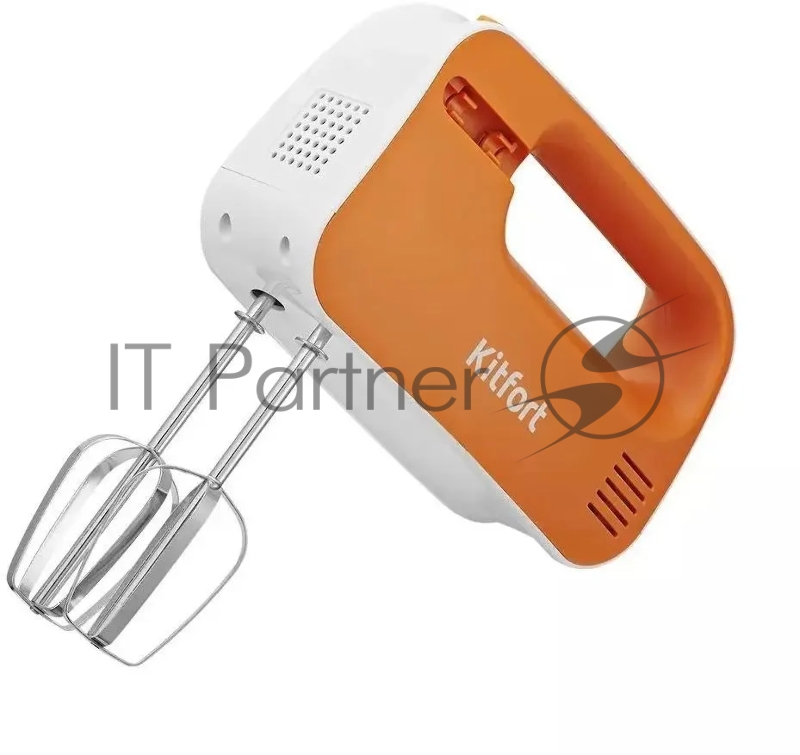 Миксер ручной Kitfort КТ-3417-2 200Вт белый/оранжевый
