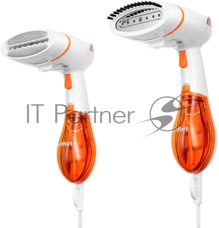 Отпариватель ручной Kitfort КТ-9191-2 1300Вт белый/оранжевый
