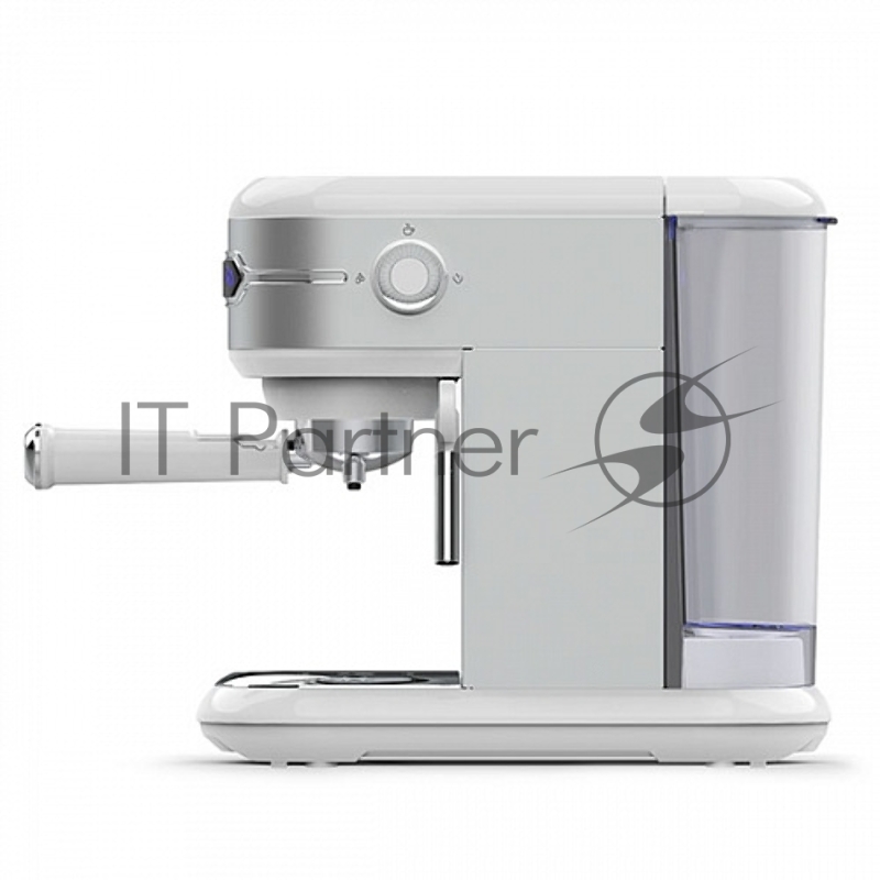 Кофеварка эспрессо BQ CM3001 Steel-White, Мощность 1450 Вт, Давление 15 бар, Объем 1 л, Система SafeFlap.