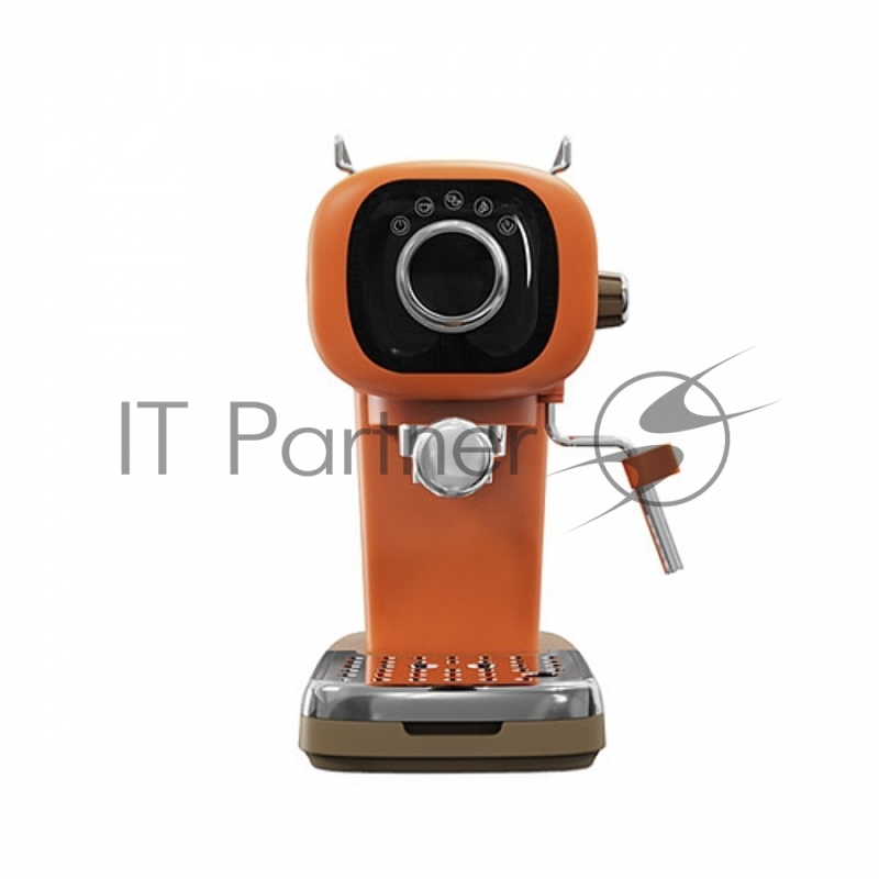 Кофеварка эспрессо BQ CM2003 Orange, Мощность 1100 Вт, Давление 20 бар, Объем 0.6 л, Предварительное смачивание. Для более полной передачи кофейного вкуса и аромата, Встроенный капучинатор. Мощный поток пара с температурой 130 С позволяет взбить шелк