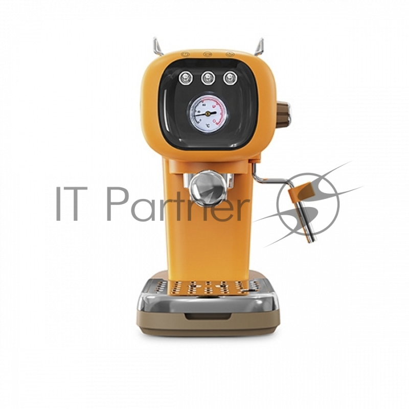 Кофеварка эспрессо BQ CM2004 Yellow, Мощность 1100 Вт, Давление 20 бар, Объем 0.6 л