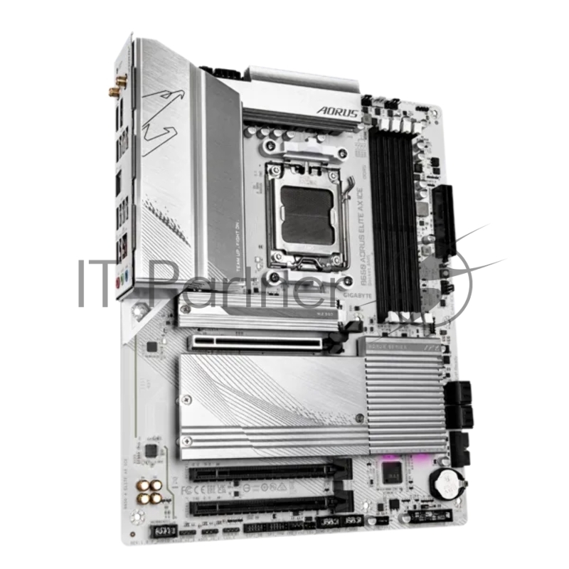 Материнская плата Gigabyte B650 A ELITE AX ICE SocketAM5 AMD B650 4xDDR5 ATX AC`97 8ch(7.1) 2.5Gg RAID+HDMI+DP