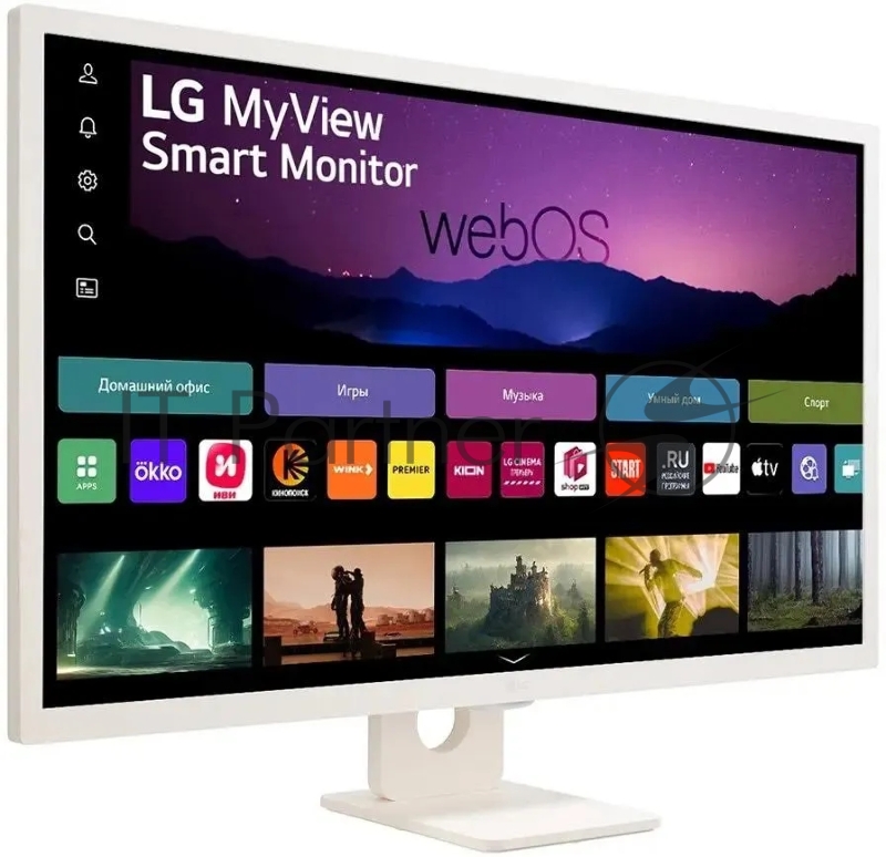 Монитор LG 31.5 MyView 32SR50F-W белый IPS LED 16:9 HDMI M/M матовая 250cd 178гр/178гр 1920x1080 60Hz FHD USB 6.6кг