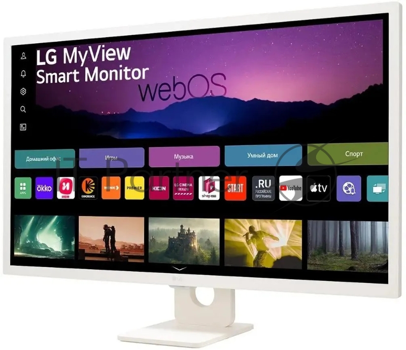Монитор LG 31.5 MyView 32SR50F-W белый IPS LED 16:9 HDMI M/M матовая 250cd 178гр/178гр 1920x1080 60Hz FHD USB 6.6кг
