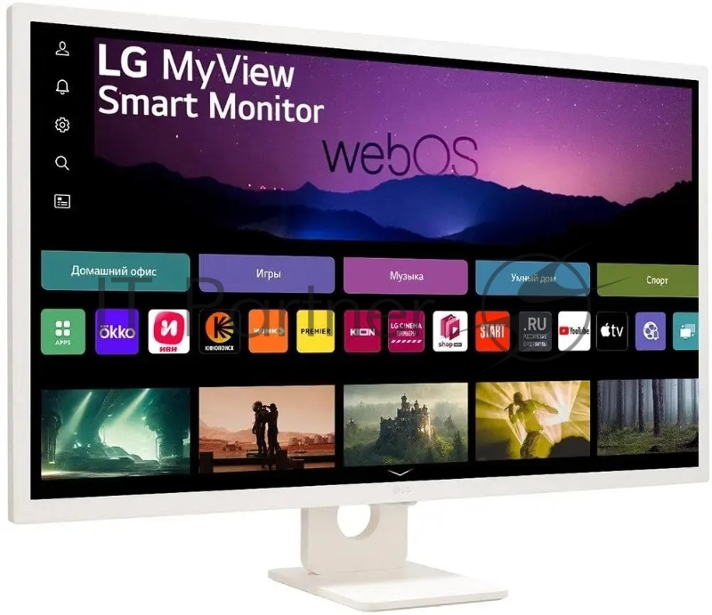 Монитор LG 31.5 MyView 32SR50F-W белый IPS LED 16:9 HDMI M/M матовая 250cd 178гр/178гр 1920x1080 60Hz FHD USB 6.6кг