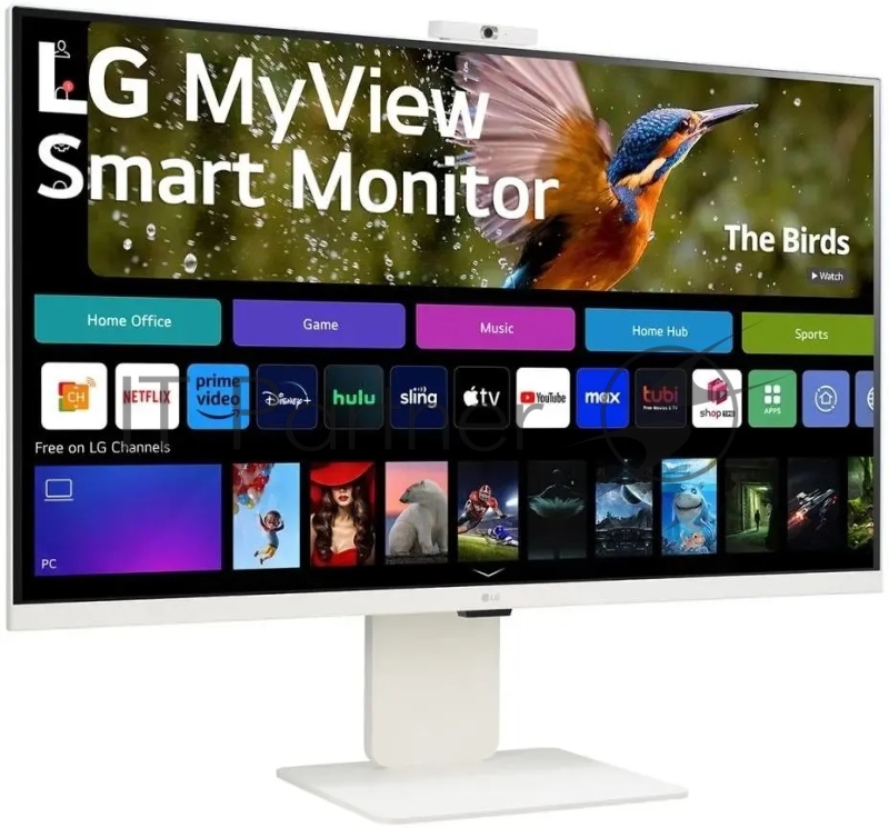 Монитор LG 31.5 MyView 32SR85U-W белый IPS LED 16:9 HDMI M/M Cam матовая HAS 400cd 178гр/178гр 3840x2160 60Hz 4K USB 7.7кг