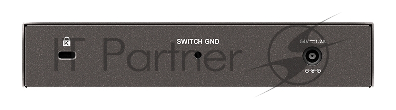 Коммутатор D-Link DGS-1008P/F1A 8G 4PoE+ 80W неуправляемый