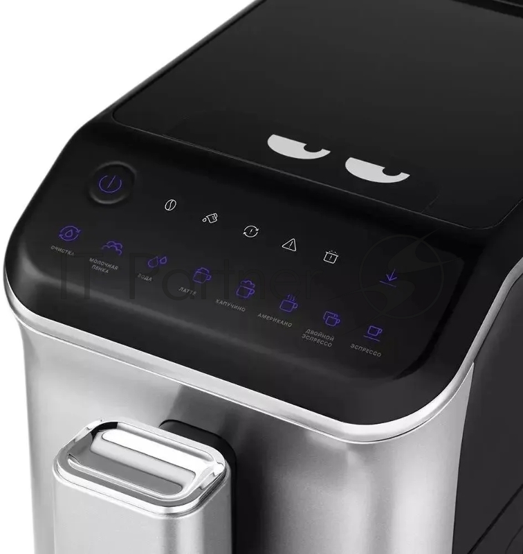 Кофемашина Kitfort КТ-7166 1350Вт черный/нержавеющая сталь