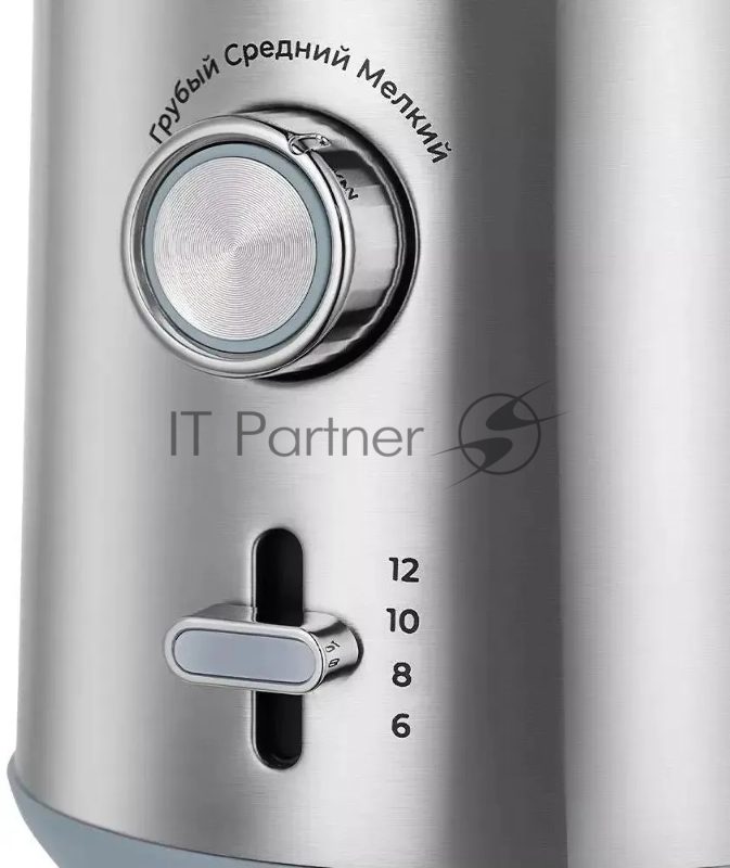 Кофемолка Kitfort КТ-7250 200Вт сист.помол.:ротац.нож вместим.:200гр нержавеющая сталь/голубой