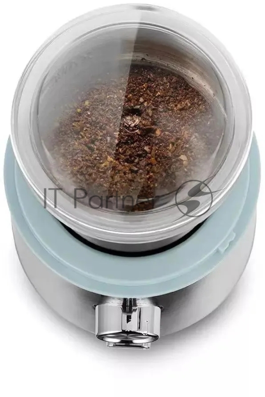 Кофемолка Kitfort КТ-7250 200Вт сист.помол.:ротац.нож вместим.:200гр нержавеющая сталь/голубой