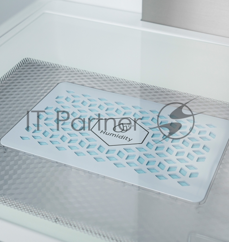 Холодильник LEX LCD505WID серебристый трехкамерный 321/144л морозилка снизу