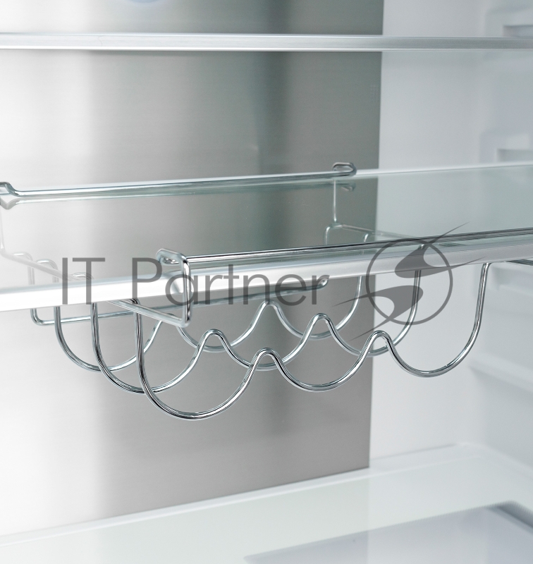 Холодильник LEX LCD505WID серебристый трехкамерный 321/144л морозилка снизу