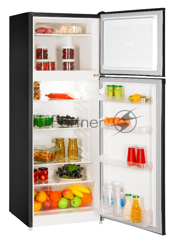 Холодильник NORDFROST NRT 145 232 черный двухкамерный 210/68л морозилка сверху