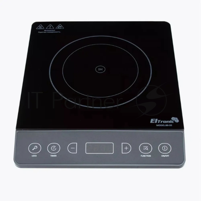 Плитка эл. наст. ELTRONIC 1 конфорка (88-20) индукционная (черная)