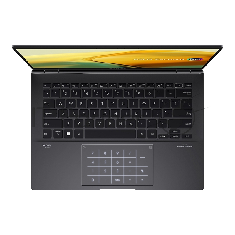 Ноутбук 14 IPS WQXGA ASUS UM3402YA-KP860 black (AMD Ryzen 5 7430U/16Gb/1Tb SSD/VGA int/noOS) (90NB0W95-M01LK0)