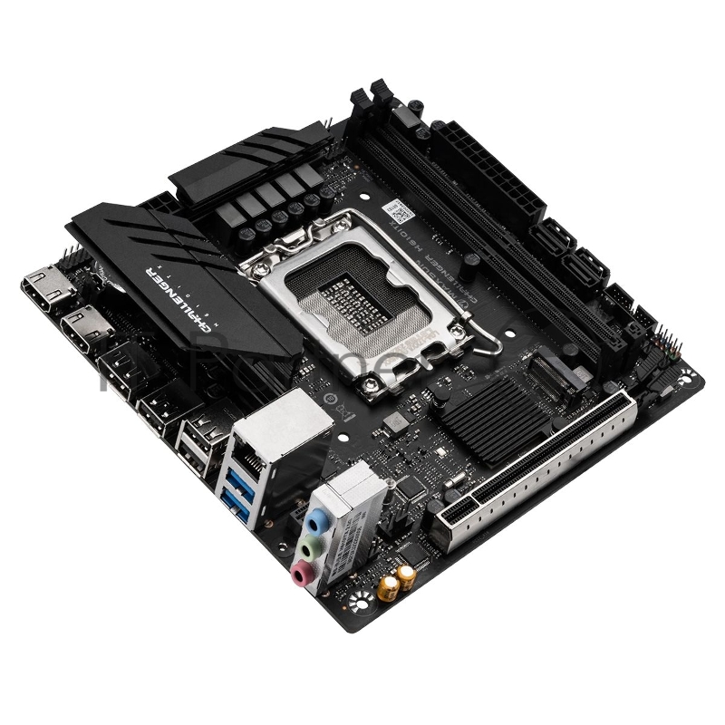 Материнская плата MAXSUN MS-Challenger H610ITX 2Lan V3, LGA1700, H610, 2*DDR4 2*SATA3, M.2, 2*USB 3.2, 3*USB 2.0, 1*PCIEx16, 2*HDMI+DP, mITX
