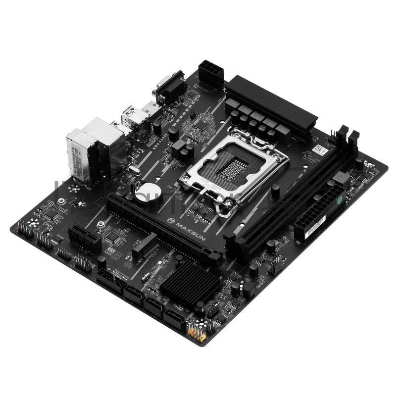 Материнская плата MAXSUN MS-Challenger H610M-D, LGA1700, H610, 2*DDR4, 3*SATA3, M.2, 2*USB 3.2, 4*USB 2.0, 1*PCIEx16, 1*PCIEx1, VGA+HDMI, mATX