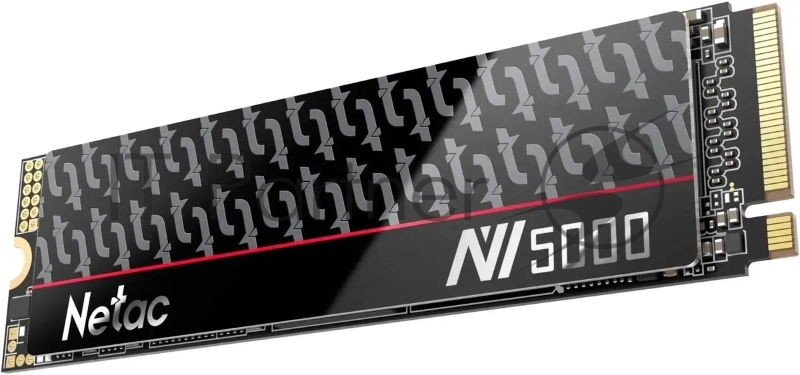 Накопитель SSD Netac 1TB M.2 2280 NV5000-T PCIe 4 x4 NVMe 3D NAND, R/W up to 4800/4600MB/s, IOPS(R4K) 400K/530K, TBW 640TB, with heat spreader, 5y wty