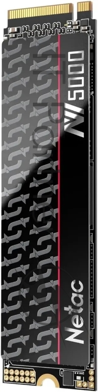 Накопитель SSD Netac 1TB M.2 2280 NV5000-T PCIe 4 x4 NVMe 3D NAND, R/W up to 4800/4600MB/s, IOPS(R4K) 400K/530K, TBW 640TB, with heat spreader, 5y wty
