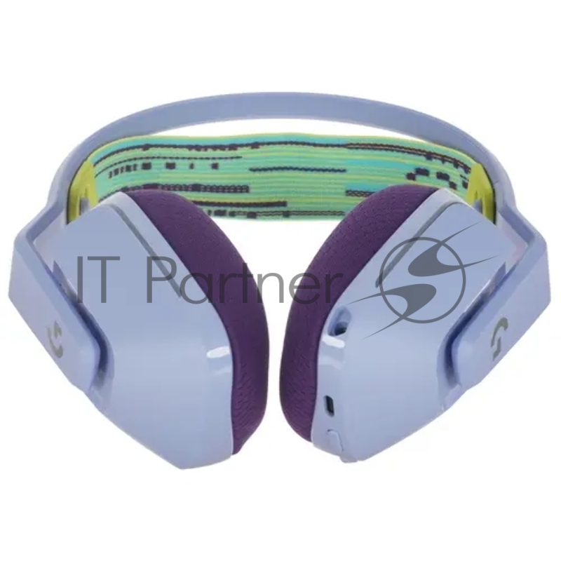 Наушники LOGITECH G733 беспроводные игровые сиреневые (USB, 2,4 ГГц, PRO-G 40 мм, RGB подсветка, 981-000893/981-000890)