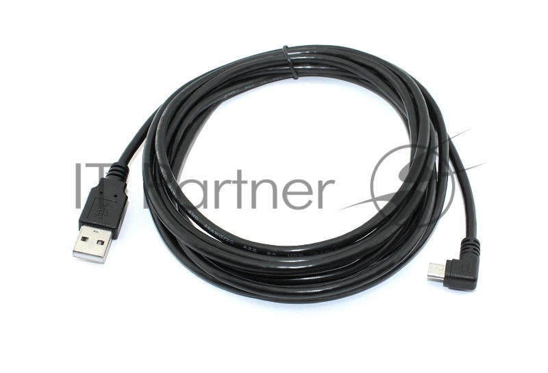 Кабель USB Type A на Micro USB угол влево 3 м
