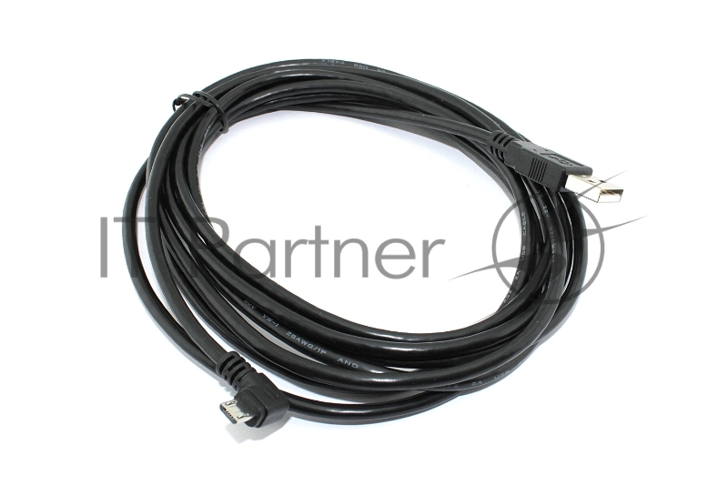 Кабель USB Type A на Micro USB угол вправо 3 м