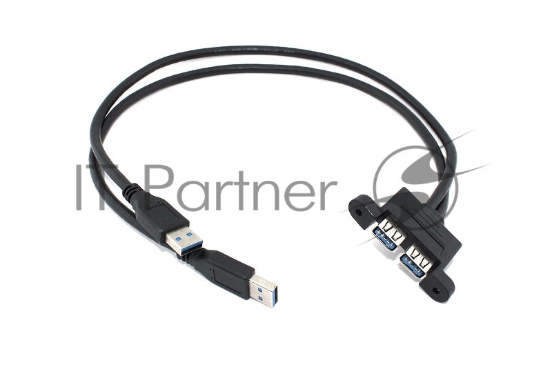 Кабель USB 2.0 для монтажа на корпус 50 см