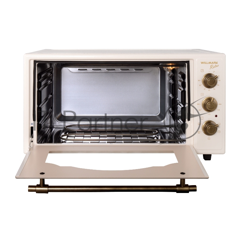 Мини-печь WILLMARK WOF-505BR (50л,конвекция,эмал.внутр.пове ретро беж., 1500Вт)