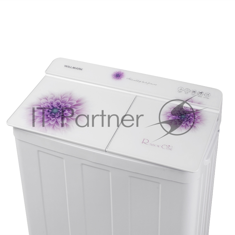 Стиральная машина WILLMARK WMS-75G (п/автомат, стир/отж 7.5кг/5.0кг, 1350об./мин.,стекл.крыш, насос)