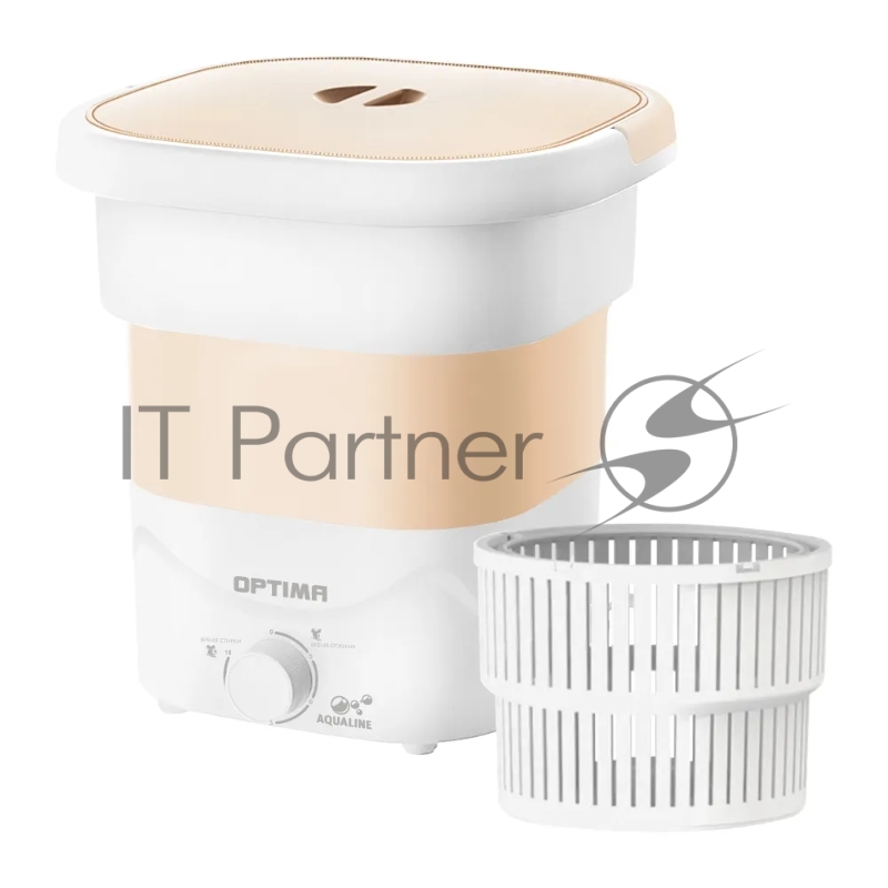 Стиральная машина OPTIMA МС-31СК (малютка 2,5кг, 170Вт., складная, корзина для отжима) оранжевый