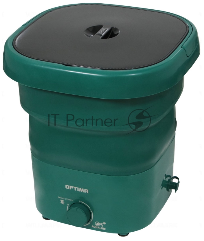 Стиральная машина OPTIMA МС-30СК (малютка 2,5кг, 170Вт., складная, цвет тёмный изумруд)