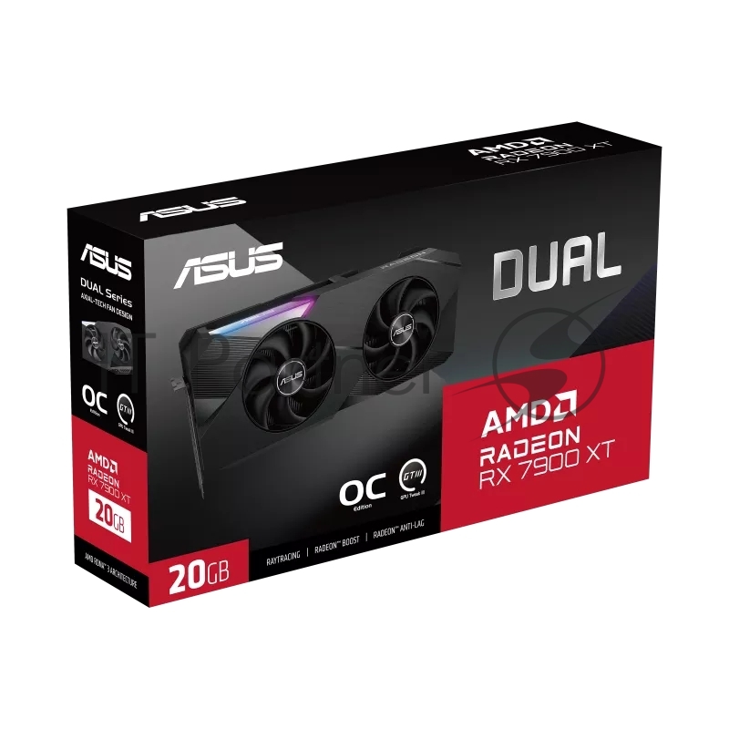 Видеокарта ASUS DUAL-RX7900XT-O20G//RX7900XT HDMI*1 DP*3 20G D6 90YV0IV2-M0NA00
